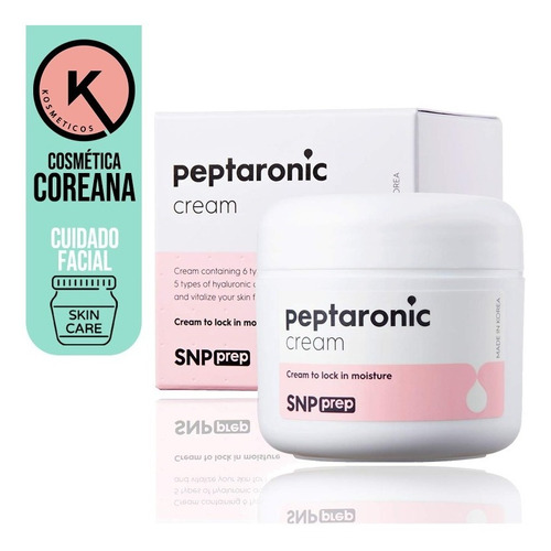Snp Peptaronic Cream Péptidos Hialurónicos Cosmética Coreana