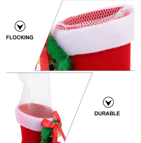 Adorables Botas De Regalo De Navidad, 4 Unidades, Decoración