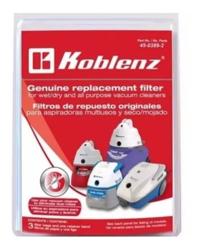 Filtros Para Aspiradora Koblenz