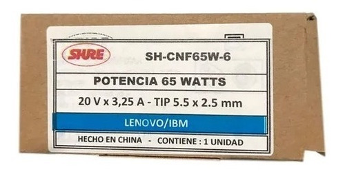 Imagen 4 de 10 de Cargador Notebook Universal 65w 20v 3.25a Pin 5.5x2.5mm