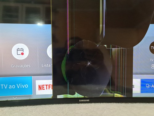 Tv Led Curva Samsung Un40ku6300g Peças Display Quebrado (Usado)