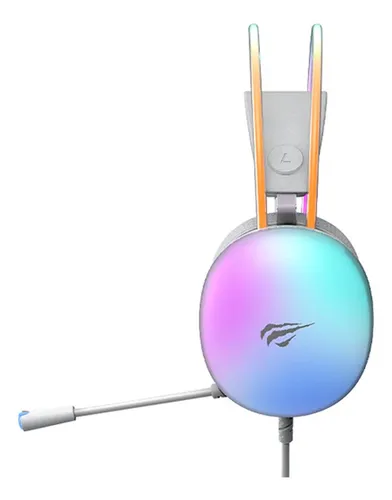 Auriculares para jugadores Havit Gamenote H2037d Rgb blancos
