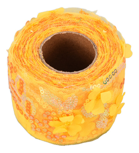 Colorido Rollo De Tul De 10 Metros Con Lentejuelas Bordadas
