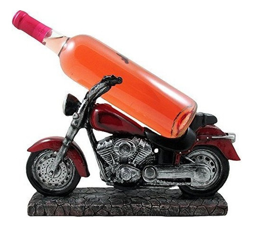 Vino De La Motocicleta De La Vendimia Escultura Titular