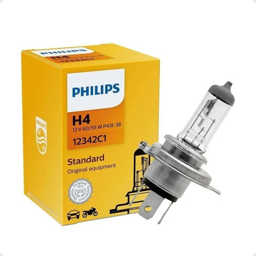 Lâmpada H4 Unidade Philips Original Standard 60/55w
