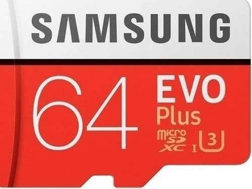 Cartão De Memória Samsung Mb-mc64ga/am Evo Plus Com Adaptado