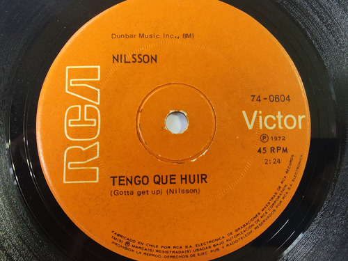 Vinilo Single De Nilsson Tengo Que Huir (ll165-v128