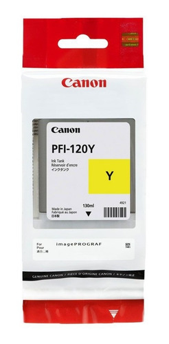 Cartucho Original Canon Pfi 120 Amarillo Tm 200 / Tm 300