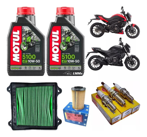 Kit Afinación Dominar 400 Ug Motul 5100 10w50