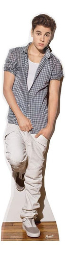 Justin Bieber Checkered Shirt Lifesize Standup Poster