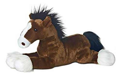 Caballo Peluche Captain 30cm Suave Abrazable + Collar Regalo