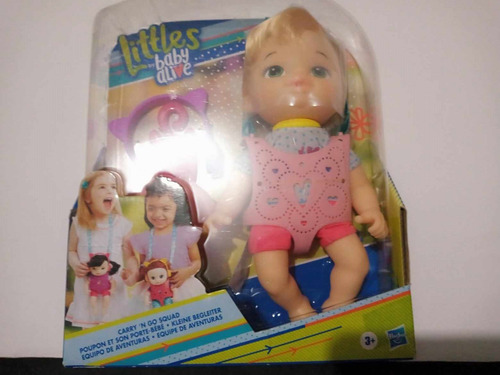 Baby Alive, Bebe Little, Muñeca, Portabebe Hasbro. (Usado)