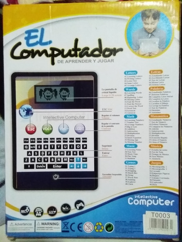 Computadora Tablet Interactiva 80 Juegos Niño Niña