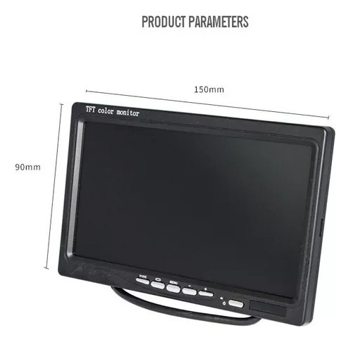 C Mini Tv, Monitor Hd De 7 Polegadas, Telas De Carro Aag