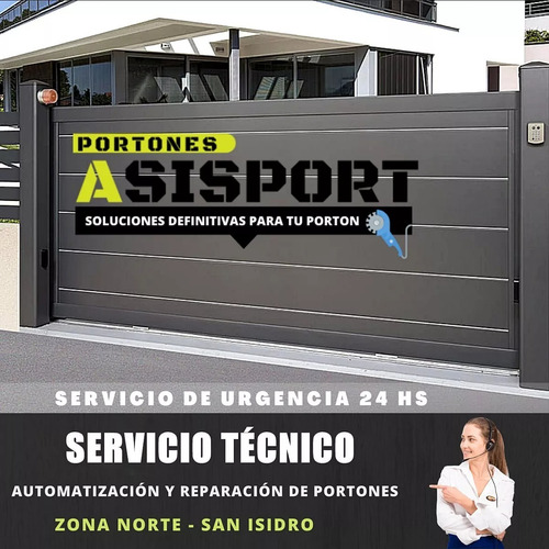 Service Técnico Porton Automatico Instalacion Automatizacion