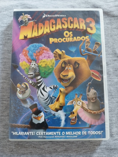 Dvd Madagascar 3 - Os Procurados 2012.