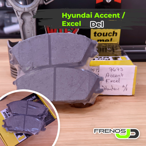 Pastillas De Frenos Hyundai Accent / Excel / Getz Delantera