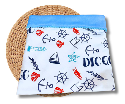 Manta Personalizada Para Bebê + Touca - Com Nome! Cor Branco Personalizado