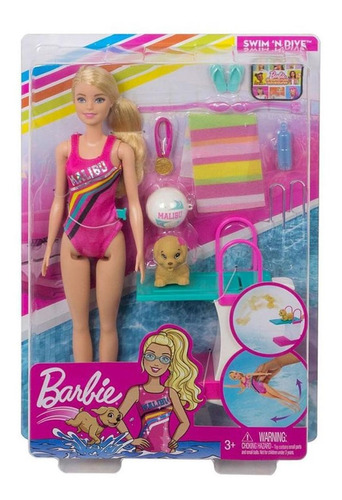 Boneca Barbie Dreamhouse Adventures Nadadora Mattel