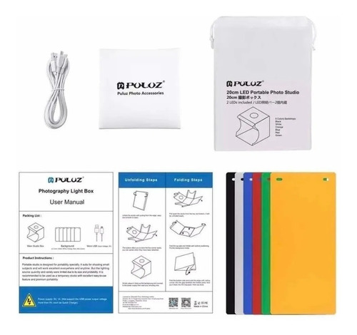 Imagen 2 de 2 de Mini Estudio Fotografico Profesional Caja Luz Para Productos