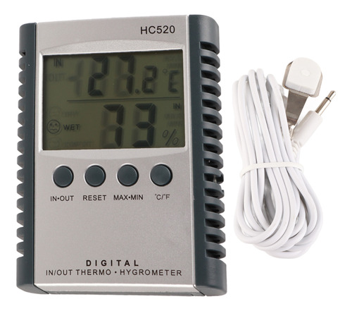 Termómetro Digital Lcd Para Medición De Temperatura Y Humeda