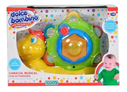 Sonajero Bebe Musical Infantil Animalitos Con Luces Y Sonido