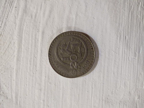 Moneda Antigua De 20 Pesos 1981