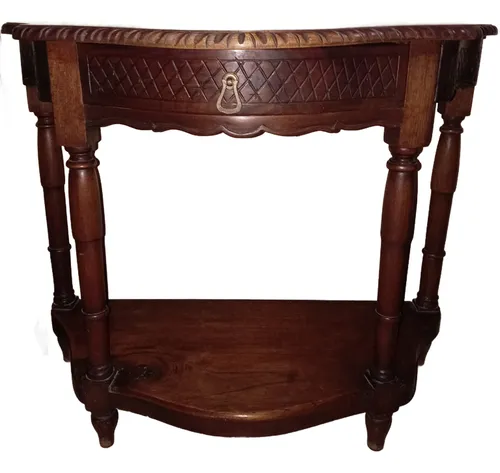 Consola De Madera Con Espejo (Usado)