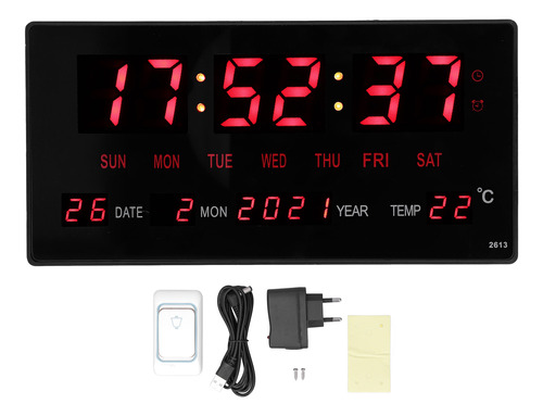 Reloj Electrónico De Escritorio Led Digital De Pared Con Pan