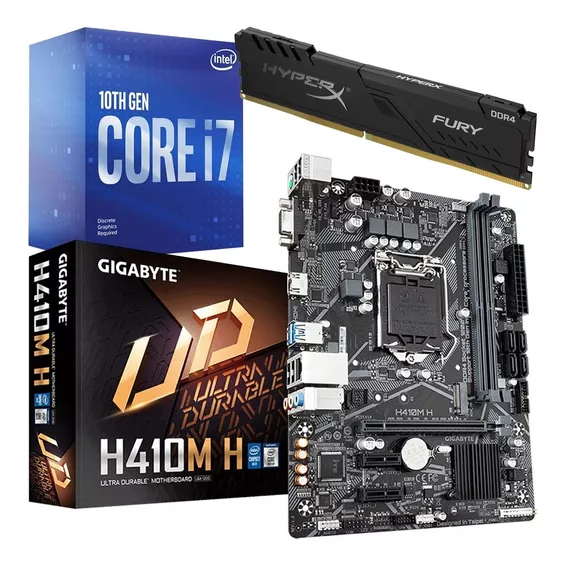 Combo Actualizacion Pc Intel I7 10700 + H410 + 16gb Martinez