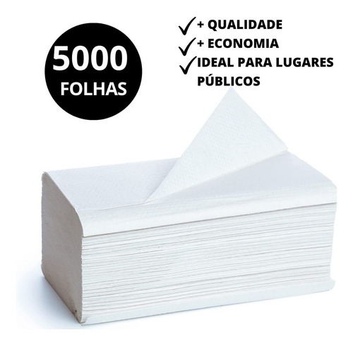 Basic Paper Economico Pacotes Toalha 5000 folhas branco