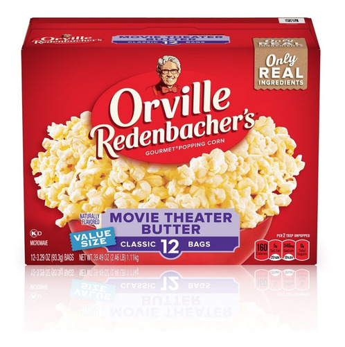 Orville Palomitas De Maiz Mantequilla Tipo Cine 93g 12pack