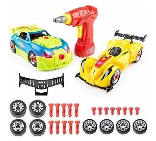 Ee. Uu. Toyz Kid Nitro Race Car Desmontar Juguetes - 2pk Con