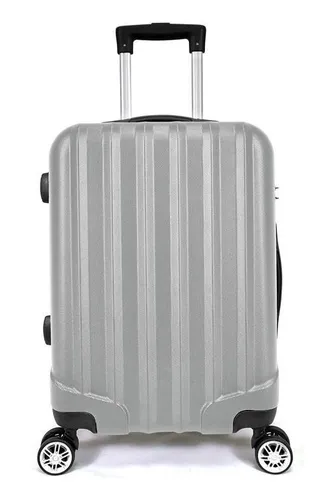 Mala De Bordo Abs 4 Rodas Adventure Fortt Prata - Mab01-cz