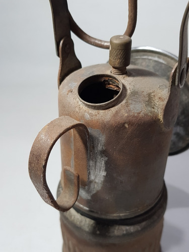 Imagen 8 de 8 de Antiguo Farol Metal Hecho En Usa Mag 59200