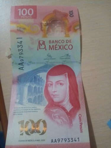 Billete De 100 Nuevo Con Sifrado Doble A (Usado)