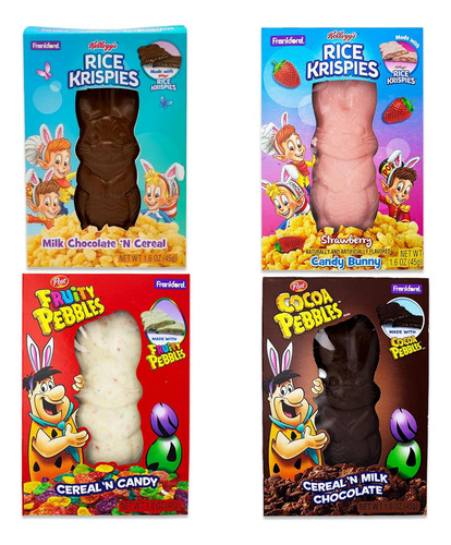 Rice Krispies, Fruity Pebbles Y Cocoa Pebbles Conejito De Ch