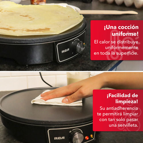 Rca Crepera Plancha Antiadherente Con Accesorios Rc-602