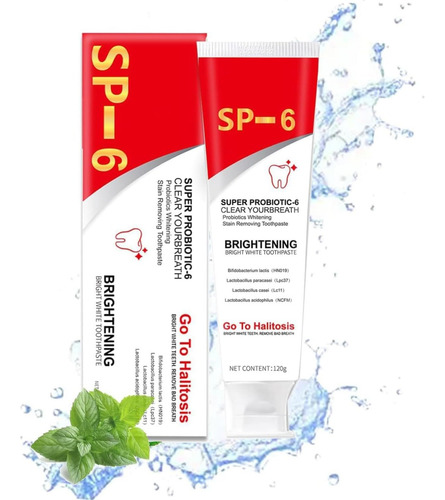 Pasta Dental Blanqueadora Sp-6 Probiotics