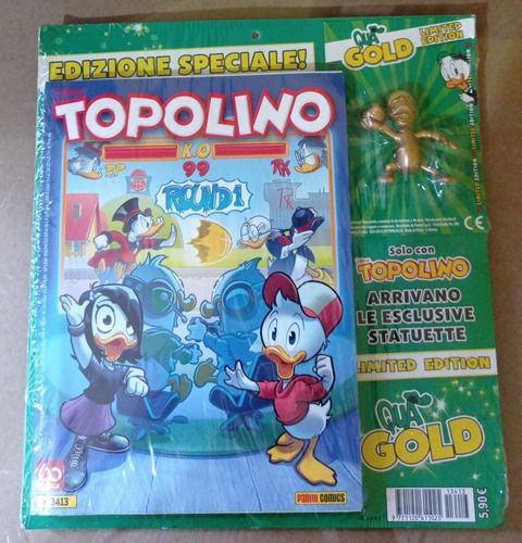 Edizione Speciale! Topolino N° 3413 Com Miniatura - Editora Panini - Formato 13,5 X 18,5 - Capa Mole - Lacrada - 2021 - Bonellihq - B23 