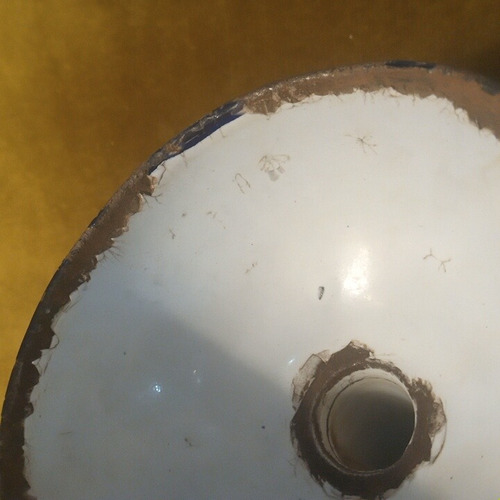 Embudo Enlozado Antiguo Decoración Cacharros De Cocina Viejo (Usado)