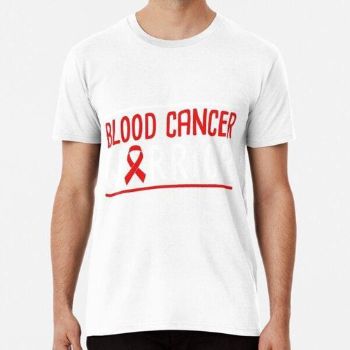 Remera Blood Cancer Warrior Red Ribbon Algodon Premium 