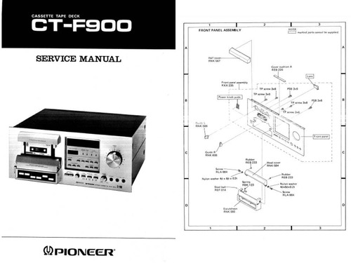 Esquemas - Reparos Técnicos Pioneer Ct-f900 Tape Deck K7
