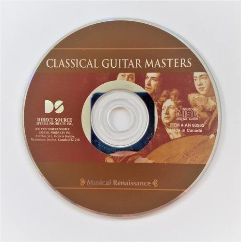 Classical Guitar Masters Cd Maestros De La Guitarra Clasica