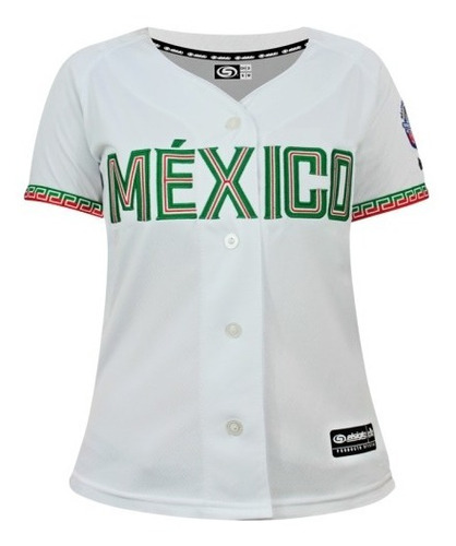 Jersey Beisbol Serie Caribe Mazatlán Mexico Dama Mujer Blanc