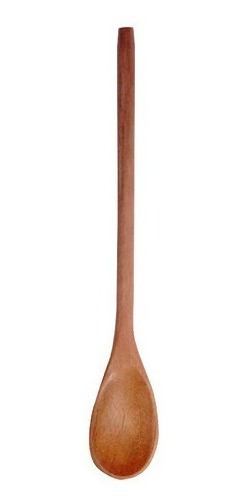 Colher De Pau Madeira Modelo Mingau 27 Cm