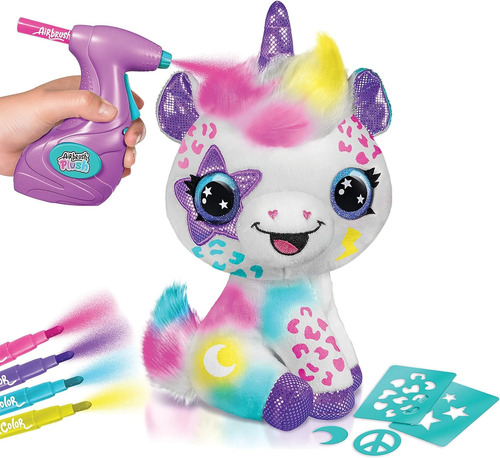 Canal Toys Airbrush Plush Unicornio Morado Personalizable