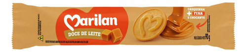 Biscoito Recheio Doce de Leite Marilan Pacote 90g