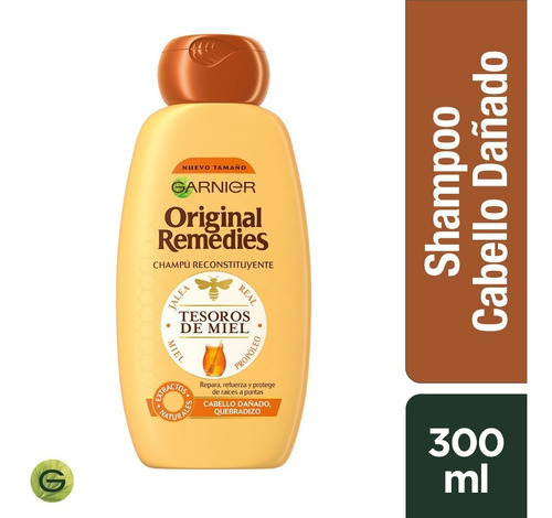 Shampoo Garnier Tesoros Miel 300ml Original Remedies