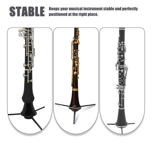 Soporte De Plástico Y Metal Para Clarinete Y Oboe, Instrumen